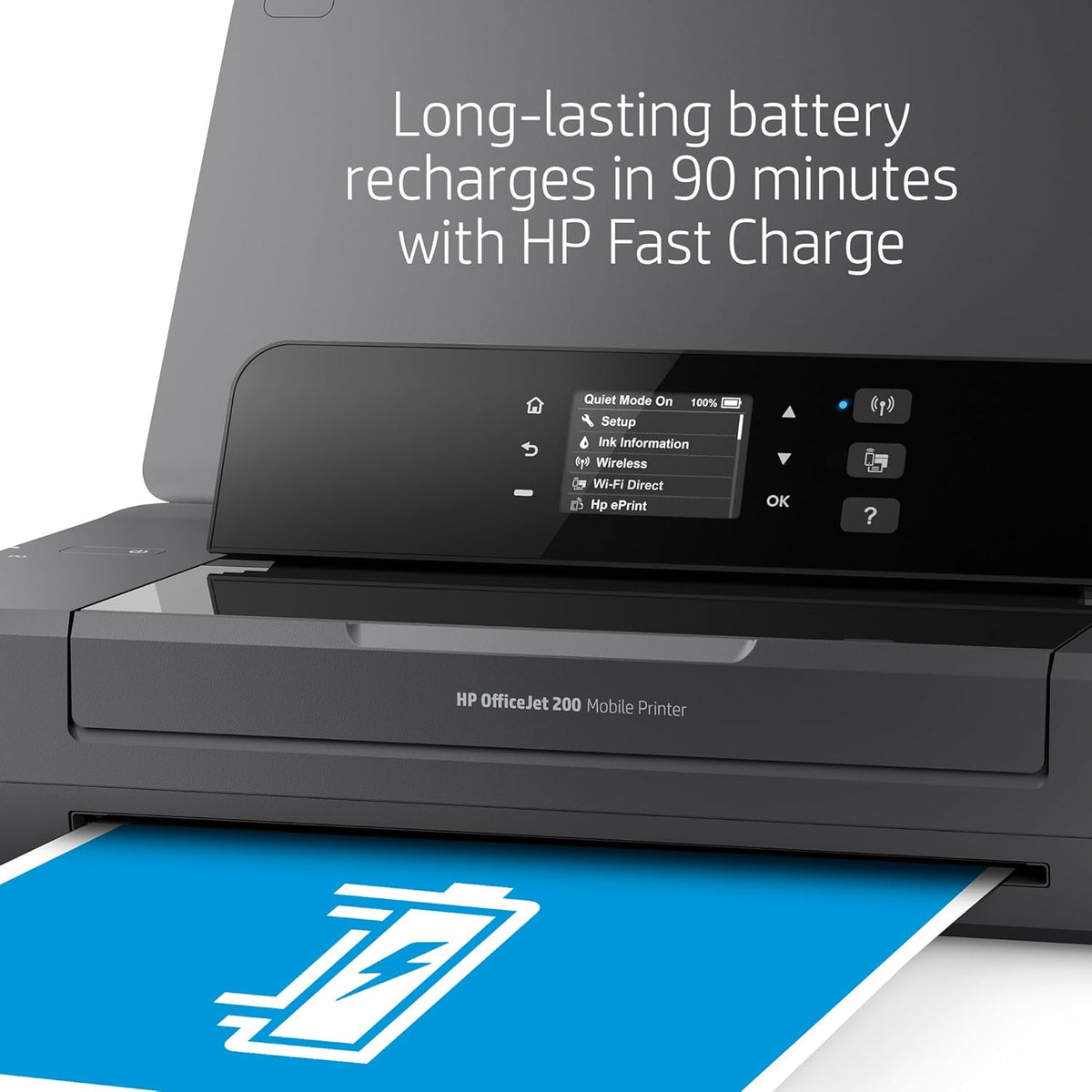 OfficeJet 200 Mobile Couleur 4800 x 1200dpi A4 WiFi Noir - Imprimante d'Encre (PCL 3, 50/60 Hz, Papier Satiné, Normal, Recyclé, USB 2.0, LAN Sans Fil)