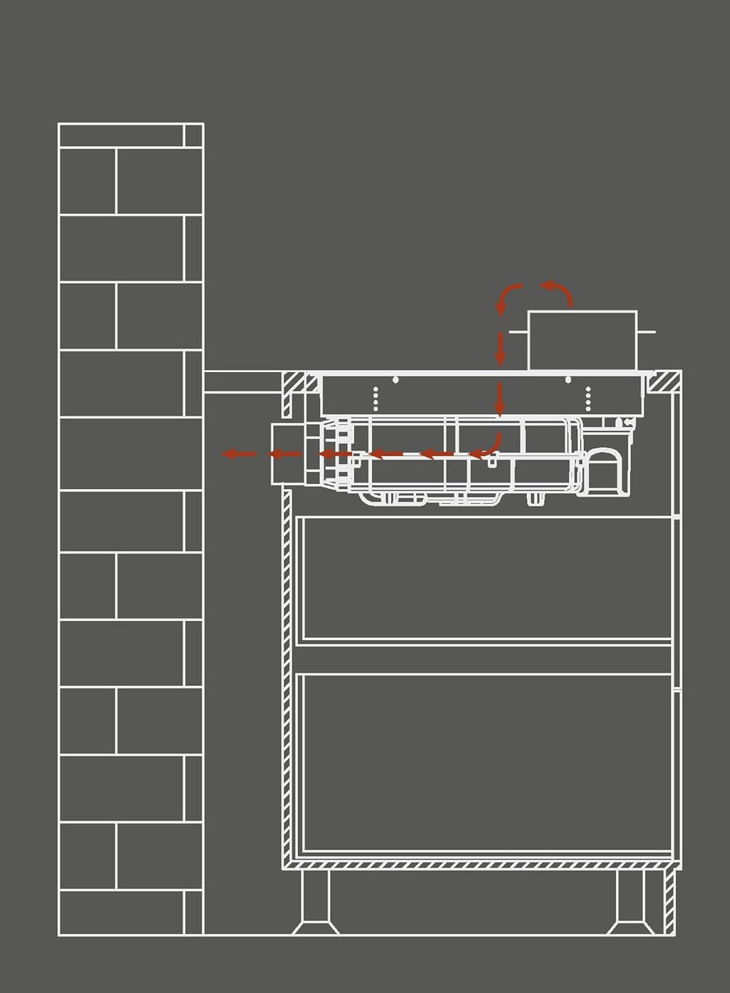Respekta Calima Table de cuisson à induction avec hotte aspirante / 83 cm/Recyclage d'air semi-dirigé / 9 niveaux de puissance/Fonction Bridgezone et Booster/Sécurité enfants / KMCH7800I-45