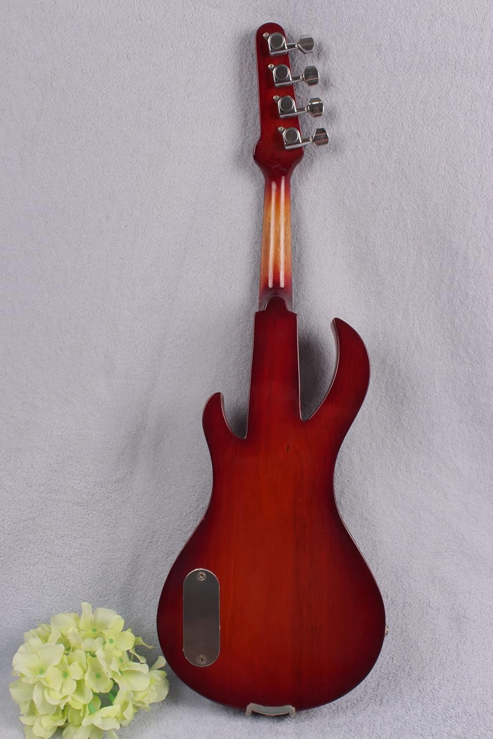Yinfente Violon électrique 4/4 métallique en forme de violon professionnel en bois massif