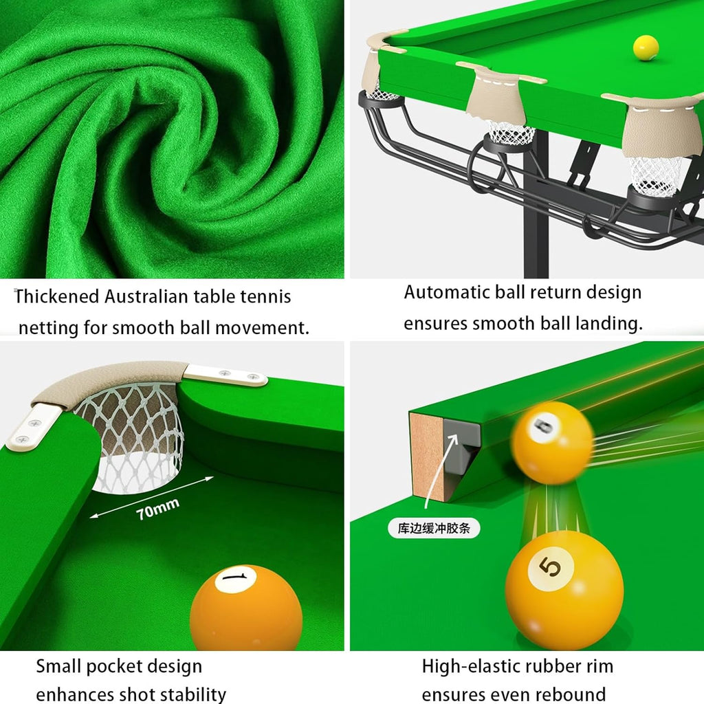Système d'entraînement Pliable à 5 Points for Petite Table de Billard, idéal for Les Adultes et Les familles souhaitant s'entraîner à la Maison.(Standard Version)