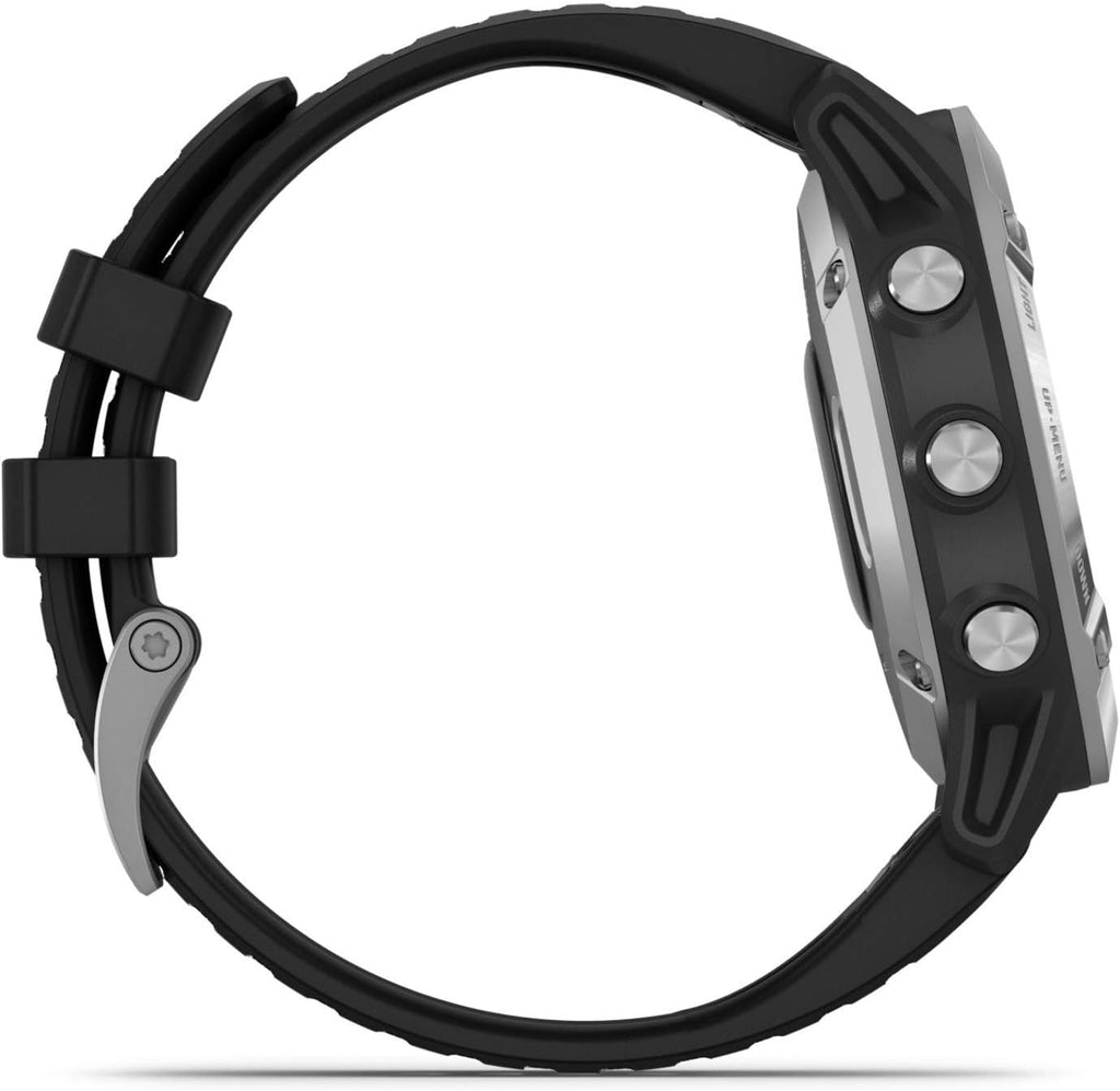 Fenix 6 Silver w/Black Band GPS Watch WW (Reconditionné)