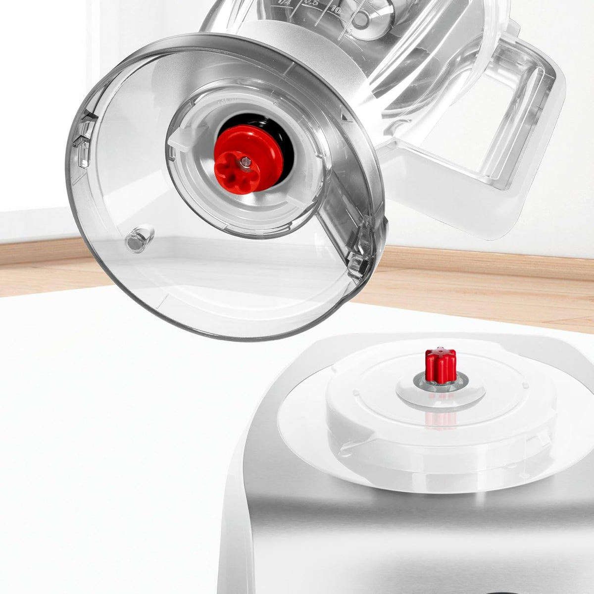 Robot de cuisine compact Bosch MultiTalent 8 MC812S814, 45 fonctions, bol mélangeur XXL 3,9 L, blender 1,5 L, couteau universel, fouet, coupe et râpe fin, grossier , 1250 W, blanc/acier inoxydable