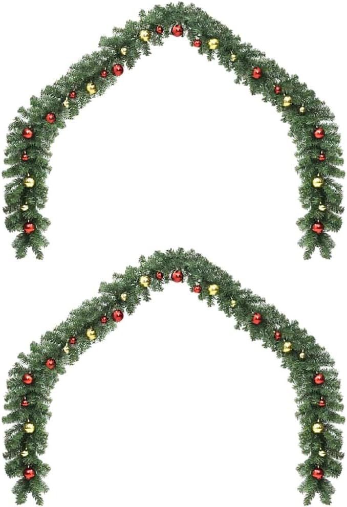INLIFE Guirlande de Noël avec 600 LED 2 pcs Vert PVC-42016693