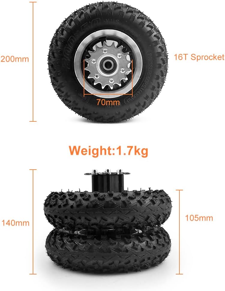 Kit de Conversion de brouette électrique à Double Moteur de 250 W, Facile à Transporter, 181,4 kg, 20,3 cm, pour Chariot de Plage électrique, vélo sans contrôleur 24Vmax 3 km/h