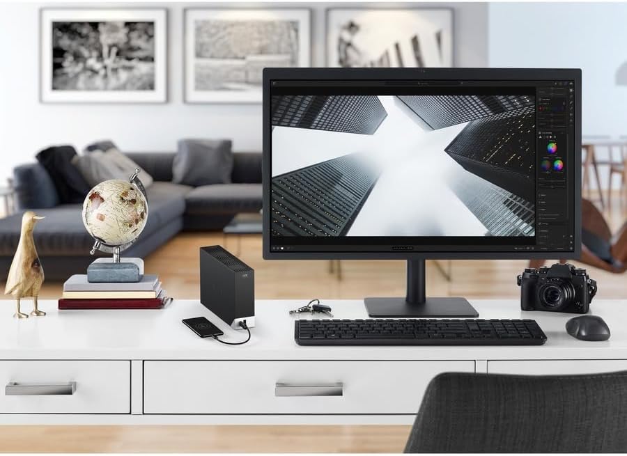 Seagate One Touch Hub 6To, Disque Dur Externe, USB 3.0, pour PC, ordinateur portable et Mac, Services Rescue (STLC6000400)