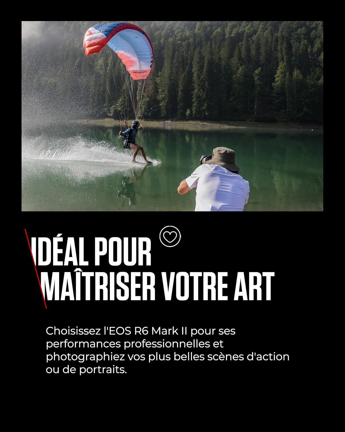 Canon EOS R6 Mark II Appareil Photo Hybride sans Objectif 24,2 mégapixels, 40 img/s, vidéo 4K 60p, Dual Pixel CMOS Auto Focus II, Noir