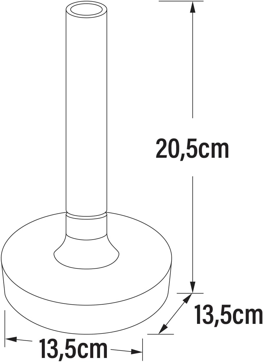 Lot de 2 lampes d'extérieur et vase à fleurs avec batterie Noir Hauteur 20 cm