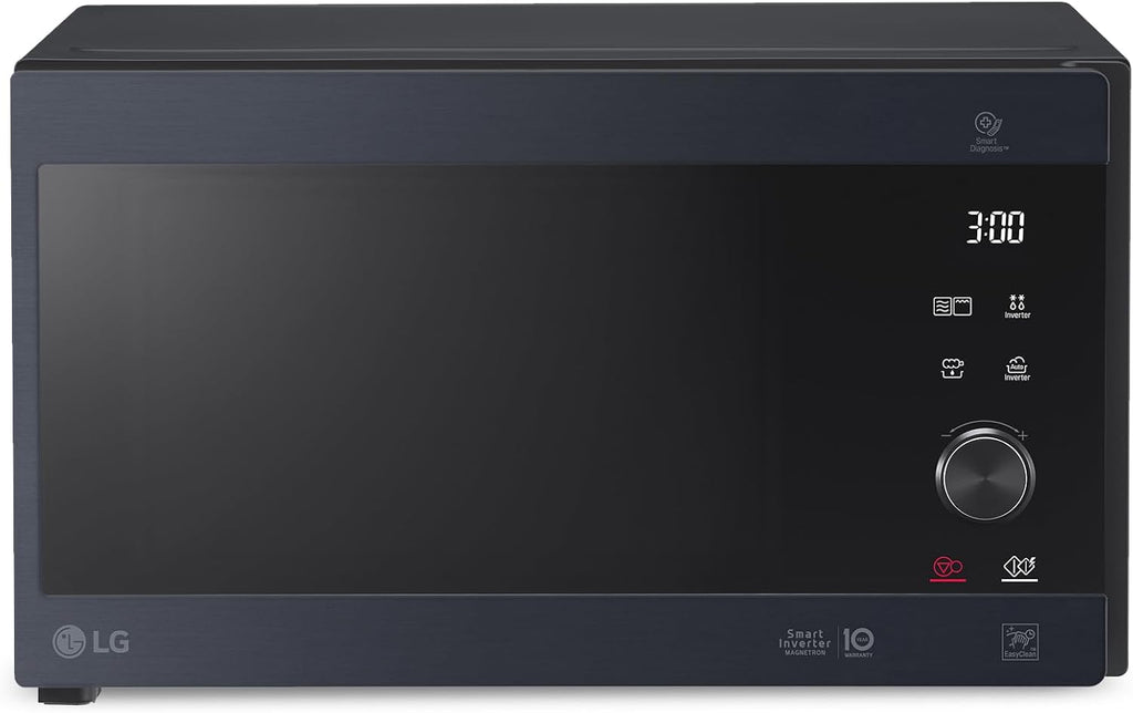MH6565CPW Grill Smart Inverter Micro-ondes 1 000 W Grill 900 W Micro+Grill 1 450 W 25 litres de capacité Écran LED Plateau Crispy Plateau intérieur 292 mm Noir mat