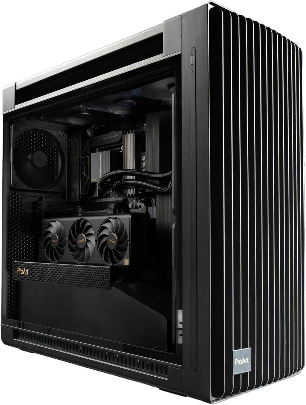 Boitier ProArt PA602 E-ATX, Support de radiateur 420 mm, Ventilateur de 140 mm et Deux Ventilateurs de 200 mm préinstallés, indicateur de poussière IR sur Le Panneau Avant