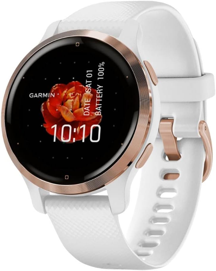 Venu 2S – schlanke GPS-Fitness-Smartwatch mit ultrascharfem 1,1“ AMOLED-Touchdisplay, Gesundheitsfunktionen, über 25 vorinstallierten Sport-Apps, Music Pay