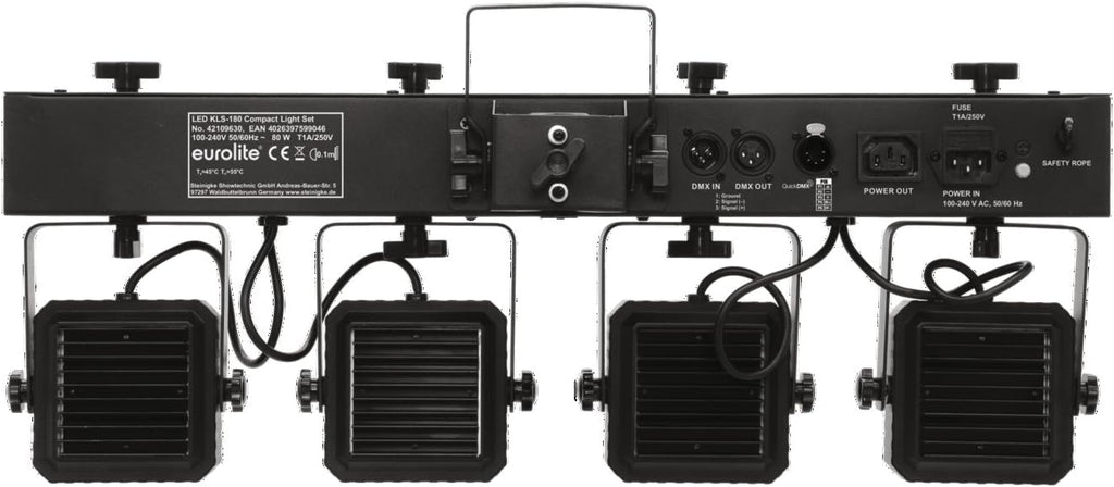 Eurolite LED KLS-180 Compact Light Set (Black) - Jeu de spots et d'effets à LED