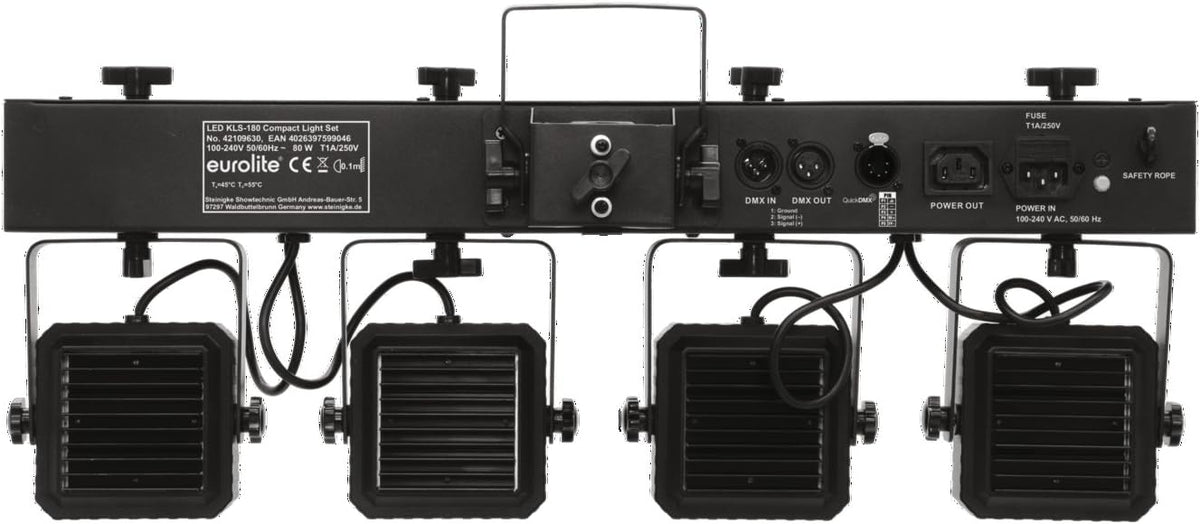 Eurolite LED KLS-180 Compact Light Set (Black) - Jeu de spots et d'effets à LED