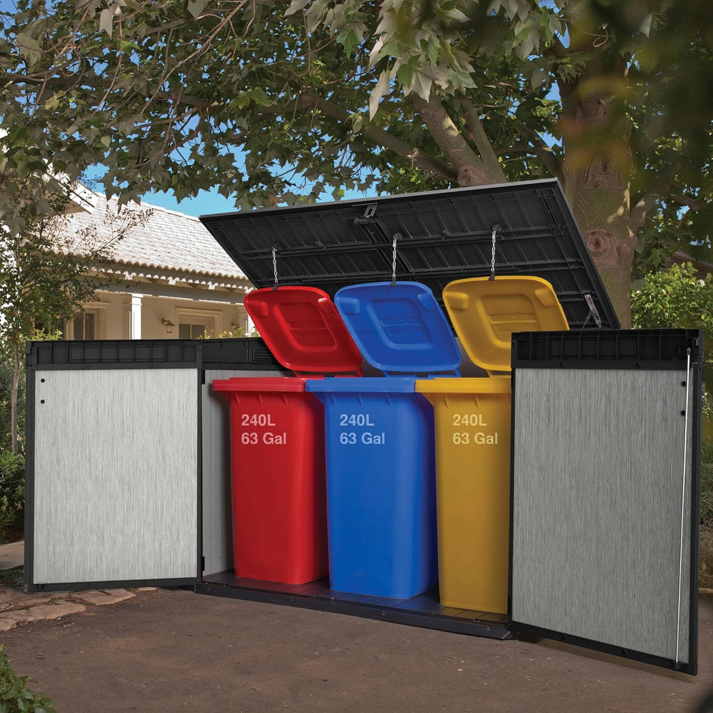 Keter Abri horizontal range poubelle GRANDE STORE - 2100 litres