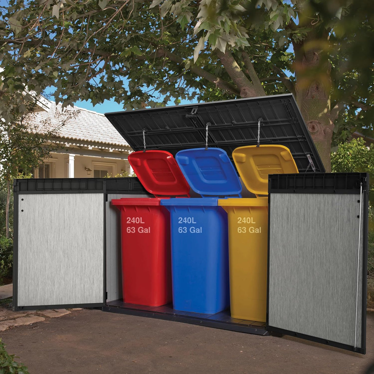 Keter Abri horizontal range poubelle GRANDE STORE - 2100 litres