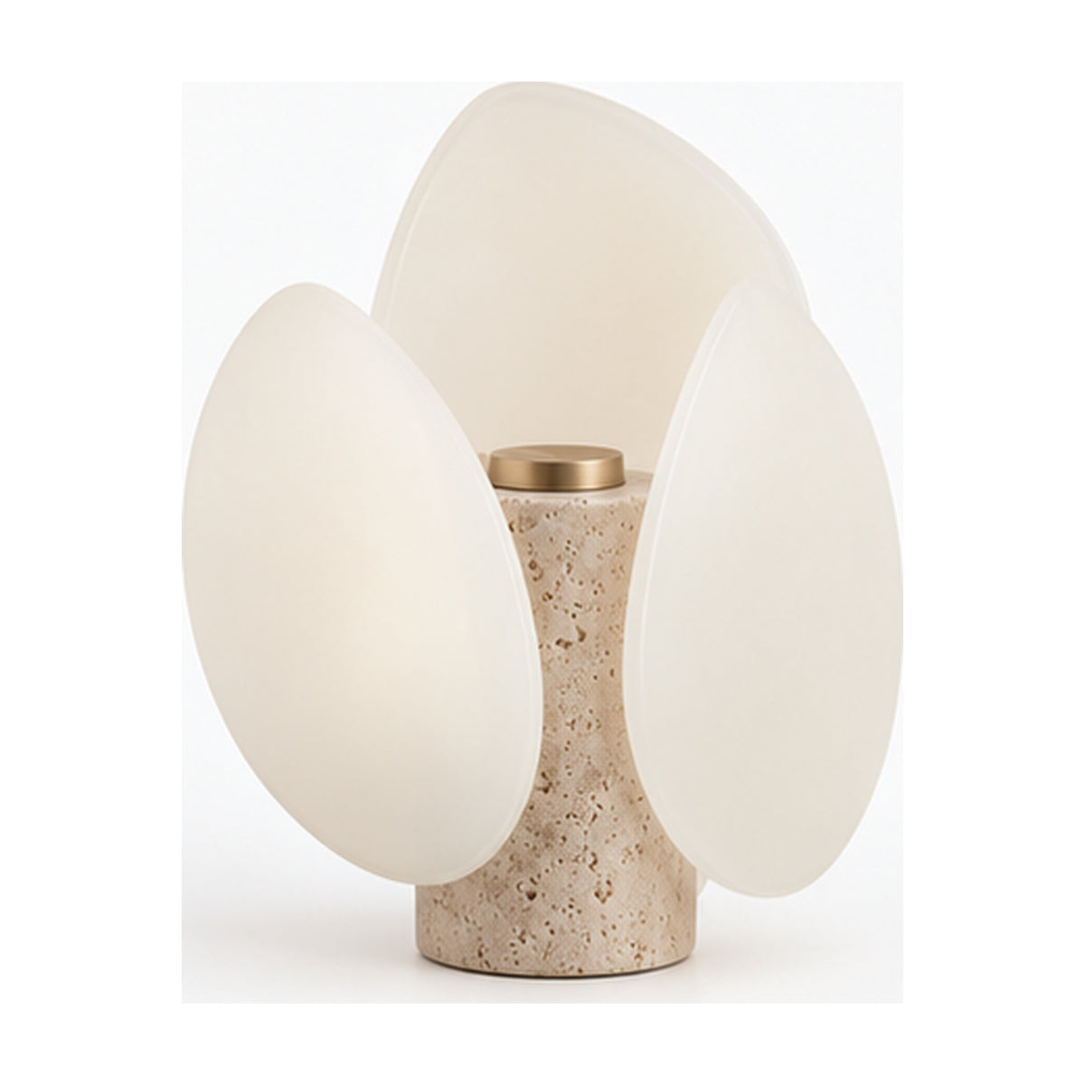 Lampe de Chevet Pétale – Verre Opalin et Commande Tactile