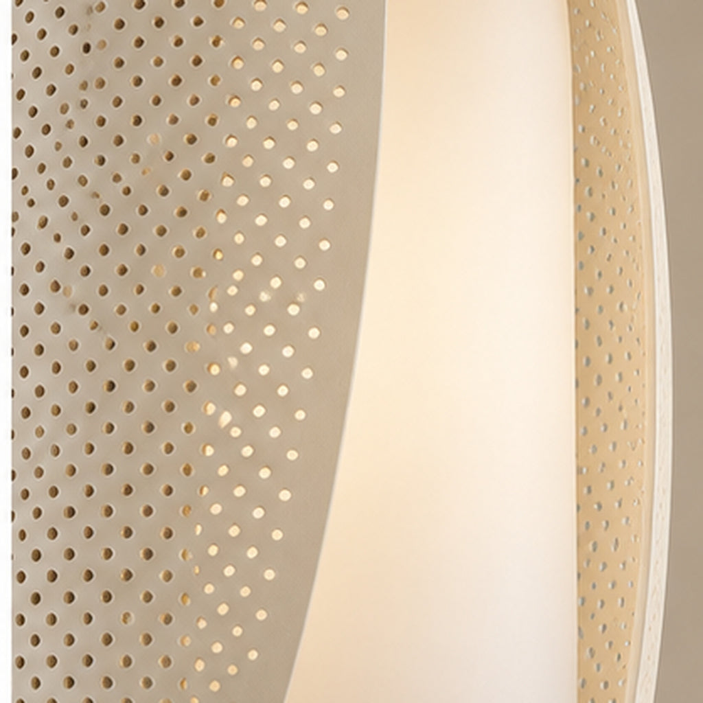 Suspension de Chevet Cocon Linéaire – Double Diffuseur Ivoire
