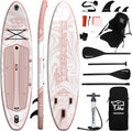 TIGERXBANG Planche à Pagaie Gonflable de 353x89x15cm avec Accessoires Complets, Grandes Planches à Pagaie de Qualité Supérieure pour Adultes/Jeunes, Collection Polar Rose