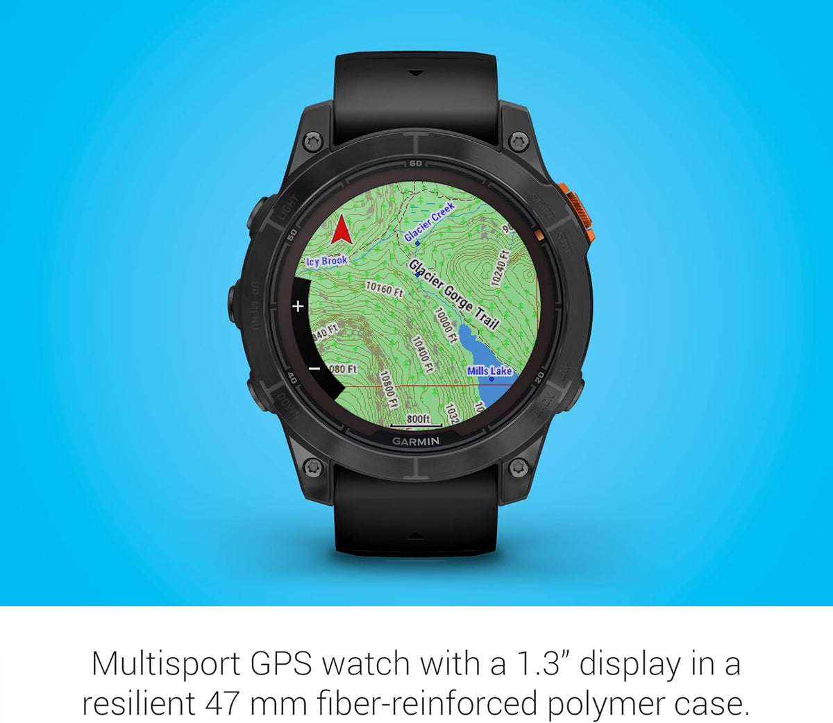 fēnix 7 Pro, Solar - Montre GPS Multisports connectée – Gray avec Bracelet Noir – Boîtier 47 mm (Reconditionné)