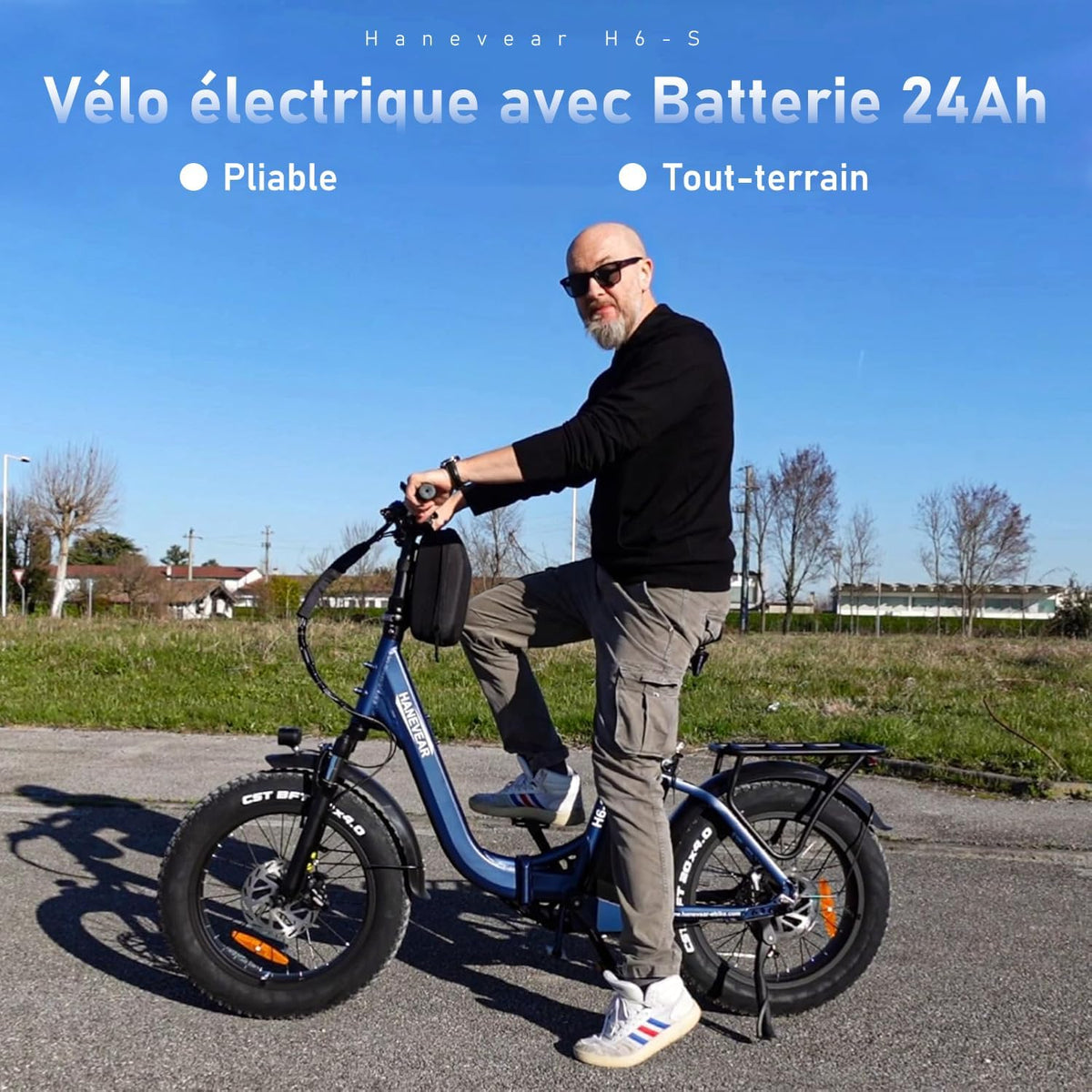 Vélo Électrique Pliable, Fat Bike Electrique 20 Pouces avec Batterie Lithium 48V/24Ah, 4.0'' Pneu Vélo de Montagne 250W Moteur VTT Électrique avec Freins Hydrauliques, E-Bike Urbain pour Adulte
