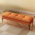 Kavenza Banc De Couloir 80 X 40 X 40 Cm - Banc Bout De Lit - Meuble De Salon - Banquette Lit - Meuble De Chambre À Coucher Orange,23.6" 60cm