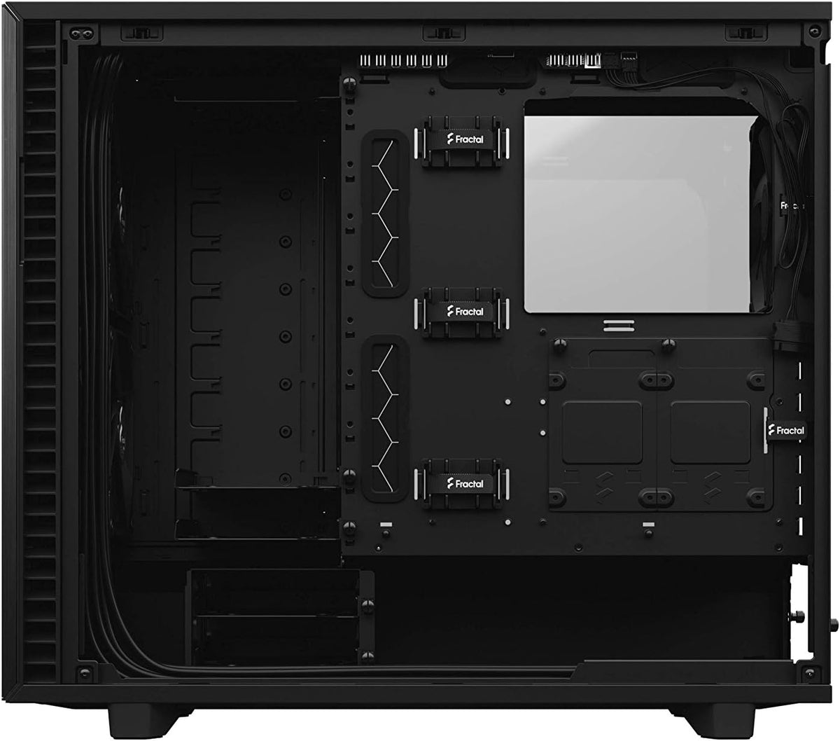 Fractal Design Define 7 Black Brushed Aluminum/Steel E-ATX Silent Modular Dark Tempered Glass Window Mid Tower Computer Case