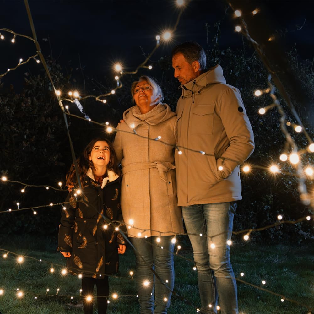 Éclairage Sapin de Noël Lumedi pour intérieur et extérieur | 300 cm | 480 lumières LED | Arbre de Noël avec Mât | Guirlandes Lumineuses | avec Minuteur, Variateur et 10 Fonctions Atmosphériques