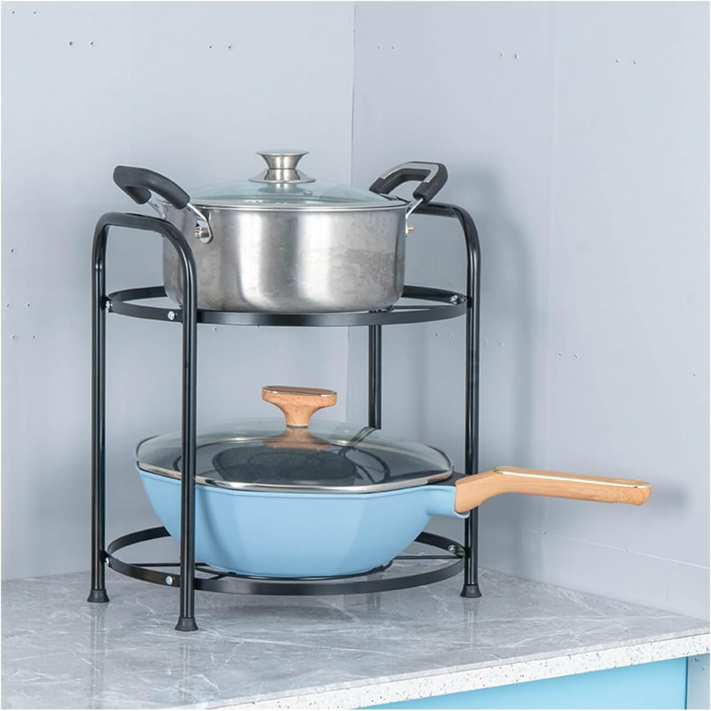 Organisateur de casseroles Gain de Place - Support de Rangement pour casseroles et poêles - Rangement Efficace pour Une Cuisine Parfaitement organisée
