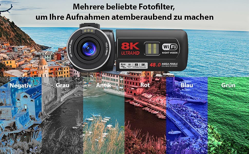 Caméscope connecté 8K UHD DV-910.uhd [Somikon]