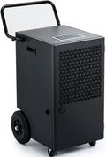 Déshumidificateur d'Air Industriel 90L/jour : Grande Capacité Couvre 300m² - Pompe de Relevage Électrique avec Compresseur Rotatif - Pour Caves/Garages/Entrepôts/Salles de Bain/Buanderies