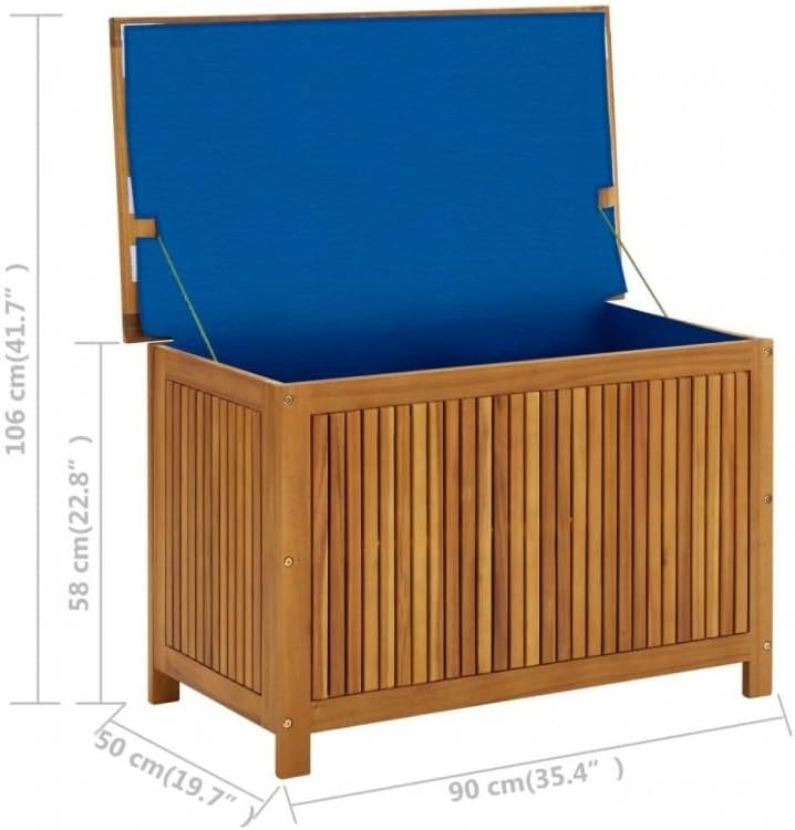 DIGIPLASTICS Boîte Ezooza Bruxelles d'extérieur en bois d'acacia 90 x 50 x 58 cm