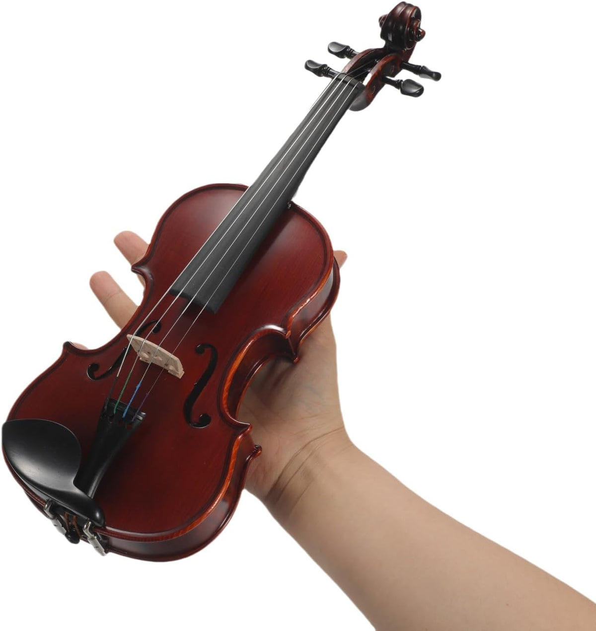 Le plus petit violon 1/32 fait main en bois massif avec étui assorti - Taille jouable, entièrement fonctionnel