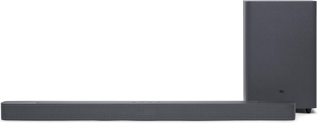 SoundBar 2.1 Deep Bass MK2, Barre de Son pour Télévision pour Système Audio de Divertissement, Design Compact avec Surround Sound, Noir