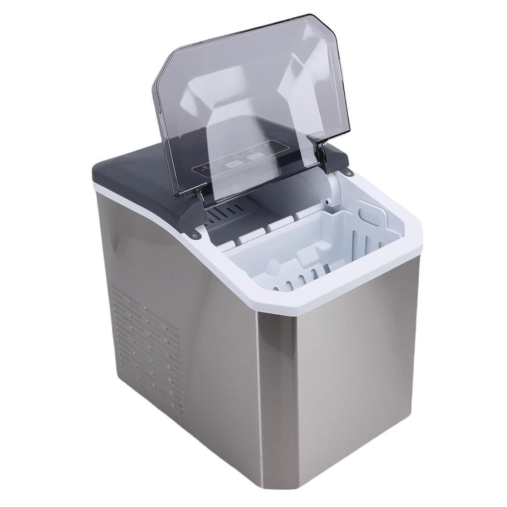 CHEOTIME Machine à glaçons portable, 9 glaçons en 6 minutes, 26 lb en 24 heures, nettoyage automatique silencieux, avec panier et cuillère, pour la maison, la cuisine, le