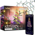 Twinkly - Strings HD - Guirlandes de Noël LED contrôlées par application avec 700 LED RVB 16 millions de couleurs plus blanc chaud, 38,5 mètres, Câble vert