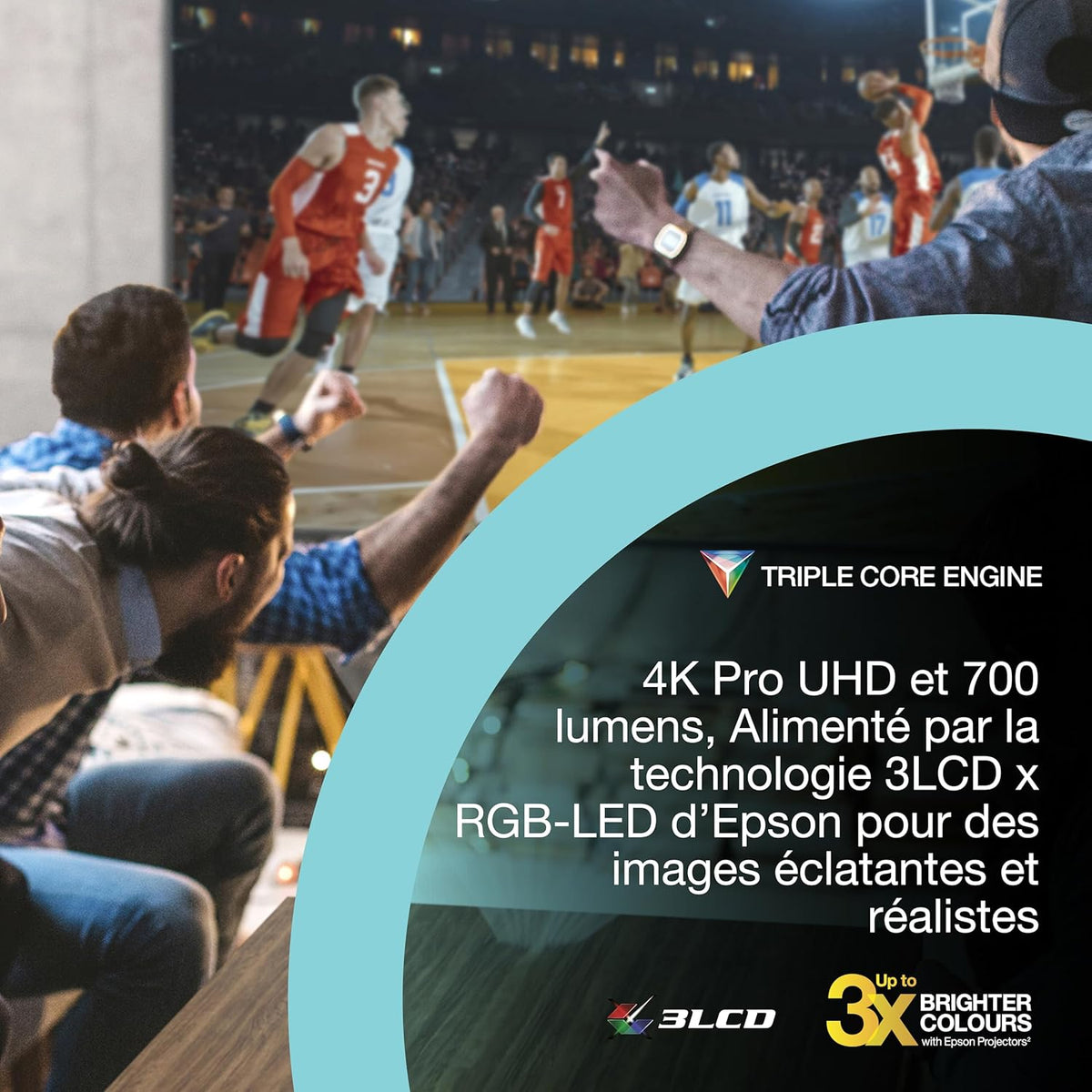 Lifestudio Pop EF-62B Noir métallisé, Projecteur portatif Smart, Google TV, 4k Pro-UHD, Utilisation en intérieur/extérieur, Garantie de 5 Ans*
