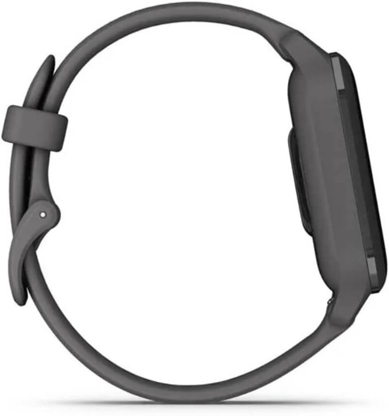 Venu Sq 2 - Montre connectée GPS Multisports avec écran AMOLED et Suivi santé - Gray avec Bracelet Gris foncé - Boîtier 40 mm Noir