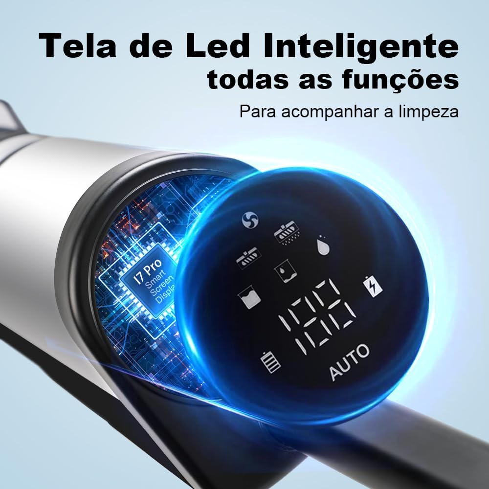 LIECTROUX i7 Pro Aspirateur Eau et Poussière Intelligent Sec et Humide, système de contrôle Intelligent, autonettoyage, essorage et Propulsion, Affichage numérique, Guidage Vocal