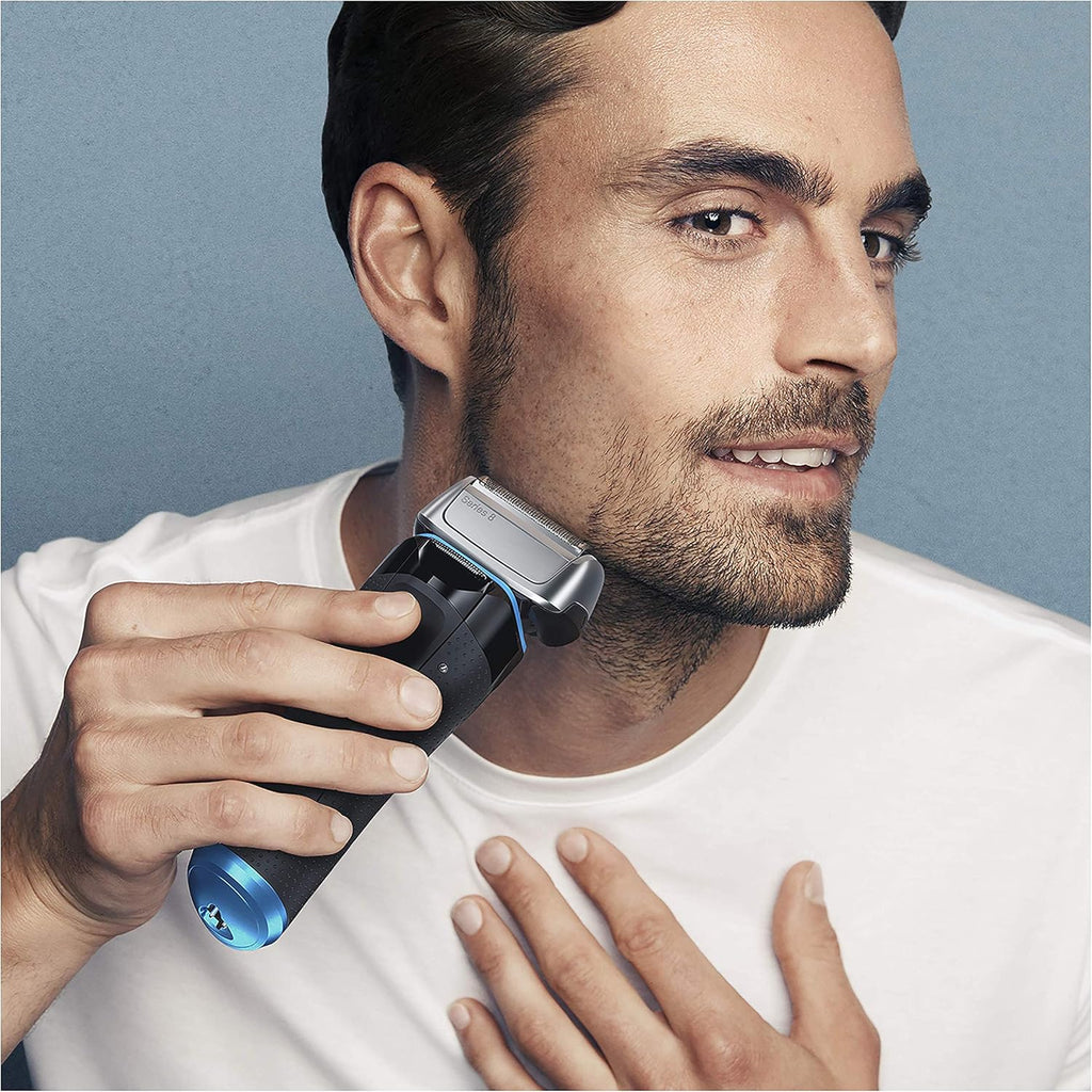 Braun Series 8 8385cc Nouvelle Génération, Rasoir Électrique Barbe Homme, Station Clean&Charge, Étui Tissu, Noir, Idée Cadeau Homme