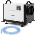 COSTWAY Déshumidificateur Professionnel, Déshumidificateur Industriel avec 3 Modes Minuterie de 24 H Tuyau de Vidange et Dégivrage Automatique, pour Entrepôt Sous-sol (58,5 L/Jour,Noir)
