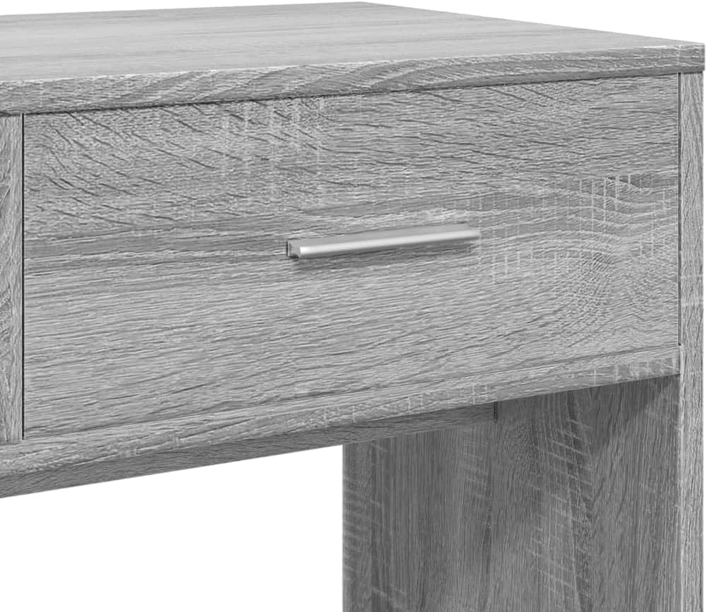 WKIEQACO Coiffeuse avec miroir gris Sonoma 80 x 39 x 80 cm Armoires et meubles de rangement pour chambre à coucher