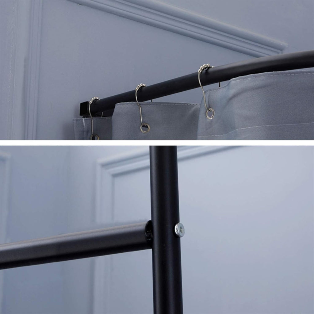 Cloison de séparation de protection de l'intimité pour chambre, camping, toilettes, vestiaire portable avec design de suspension, capacité de charge 100 kg, tissu d'ombrage épaissi, 3 tailles et 9
