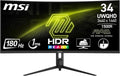 MSI MAG 342CQR E2 Écran Gaming incurvé 34" UWQHD - Dalle VA 1500R 3440 x 1440, 180 Hz / 1 ms (MPRT), Adaptive-Sync - DP 1.4a, HDMI™ 2.0b CEC