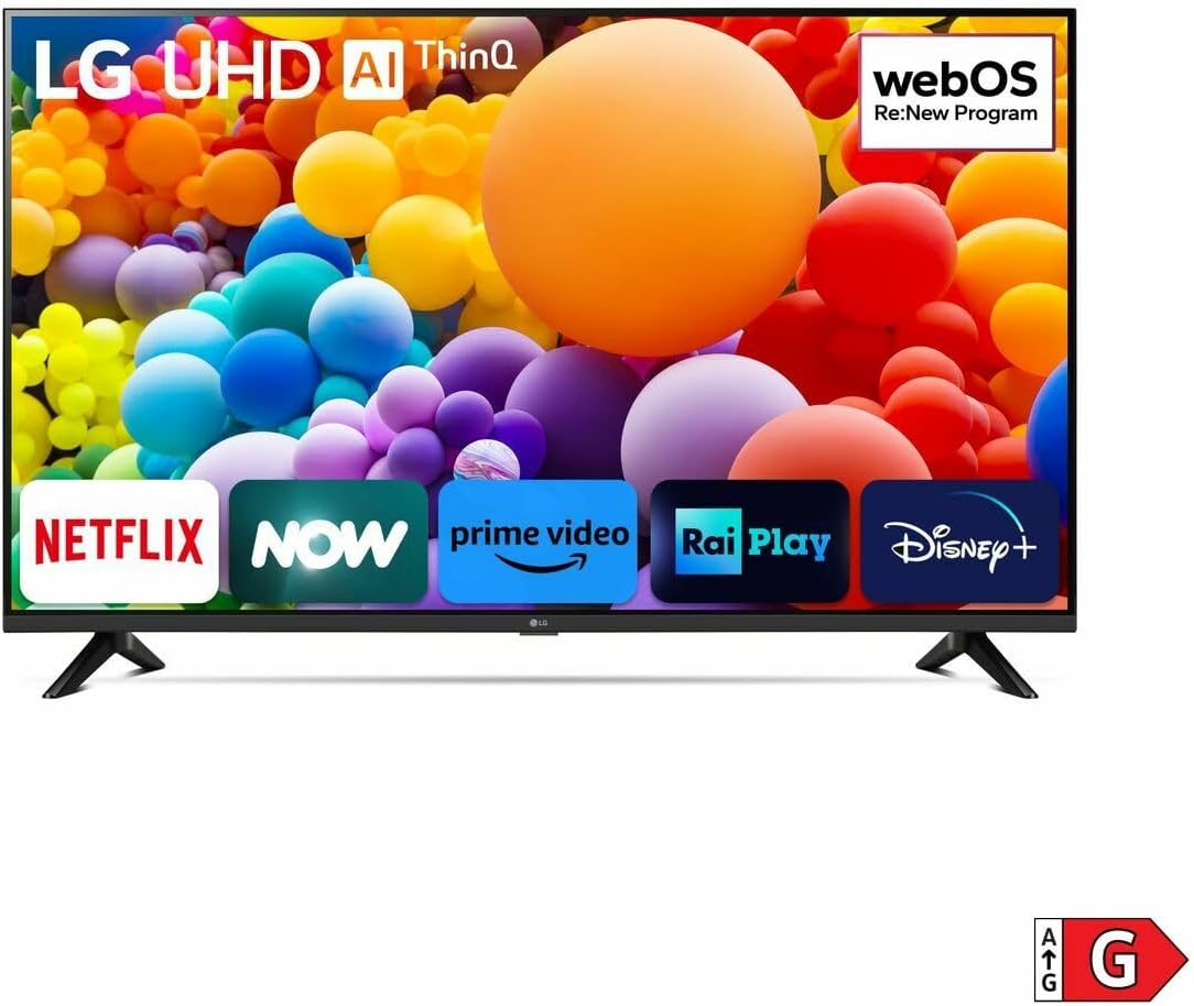 LG TV LED 2024 | 55UT73 | 55 Pouces | UHD | Processeur α5 gen 7 AI 4K, Noir