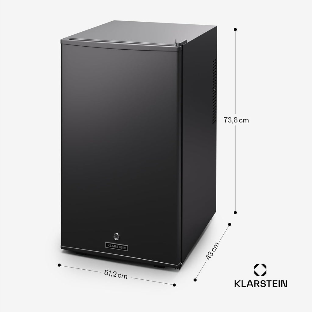 Klarstein Mini réfrigérateur et congélateur intérieur 68 L, réfrigérateur à étagères réglables