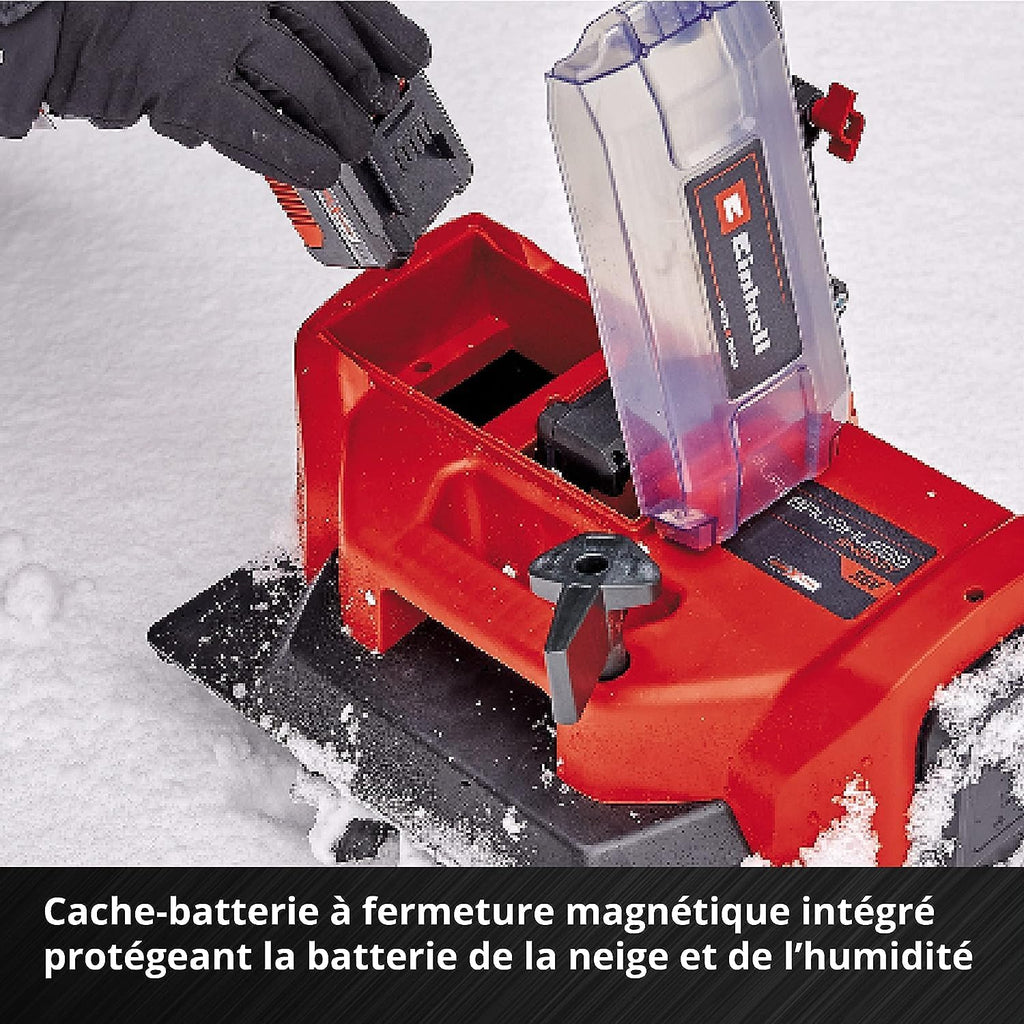 Einhell Fraise à Neige sans Fil GE-St 36/40 Li E-Solo Power X-Change (36 V, Largeur utile 40 cm, Hauteur de Neige Max. 20 cm) Livré sans Batterie et sans Chargeur