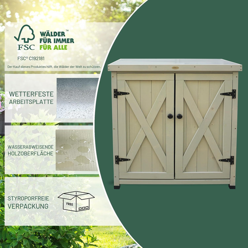 Habau Laura Armoire de Jardin Gris