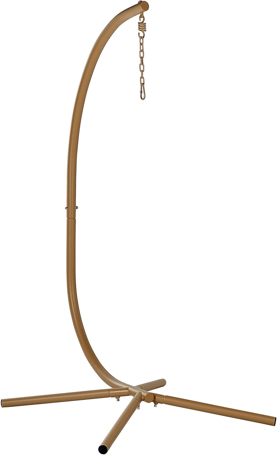 Fauteuil Suspendu en Polyrotin Beige avec Support en Métal Intérieur Extérieur Acri