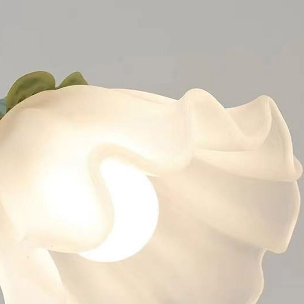 FUHAI-666 Lampe de table Lampe de bureau, chambre à coucher, chevet, décoration d'intérieur, table nuit fleurs Green
