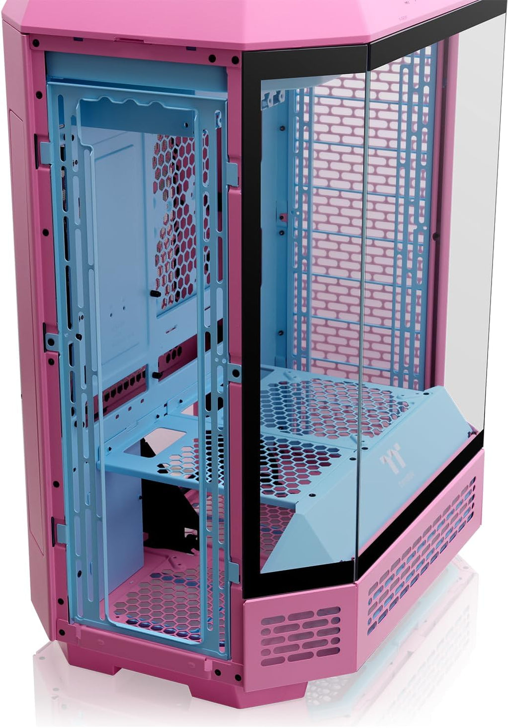 Thermaltake The Tower 600 Mid Tower Chassis | Hidden Connector | Bubble Pink