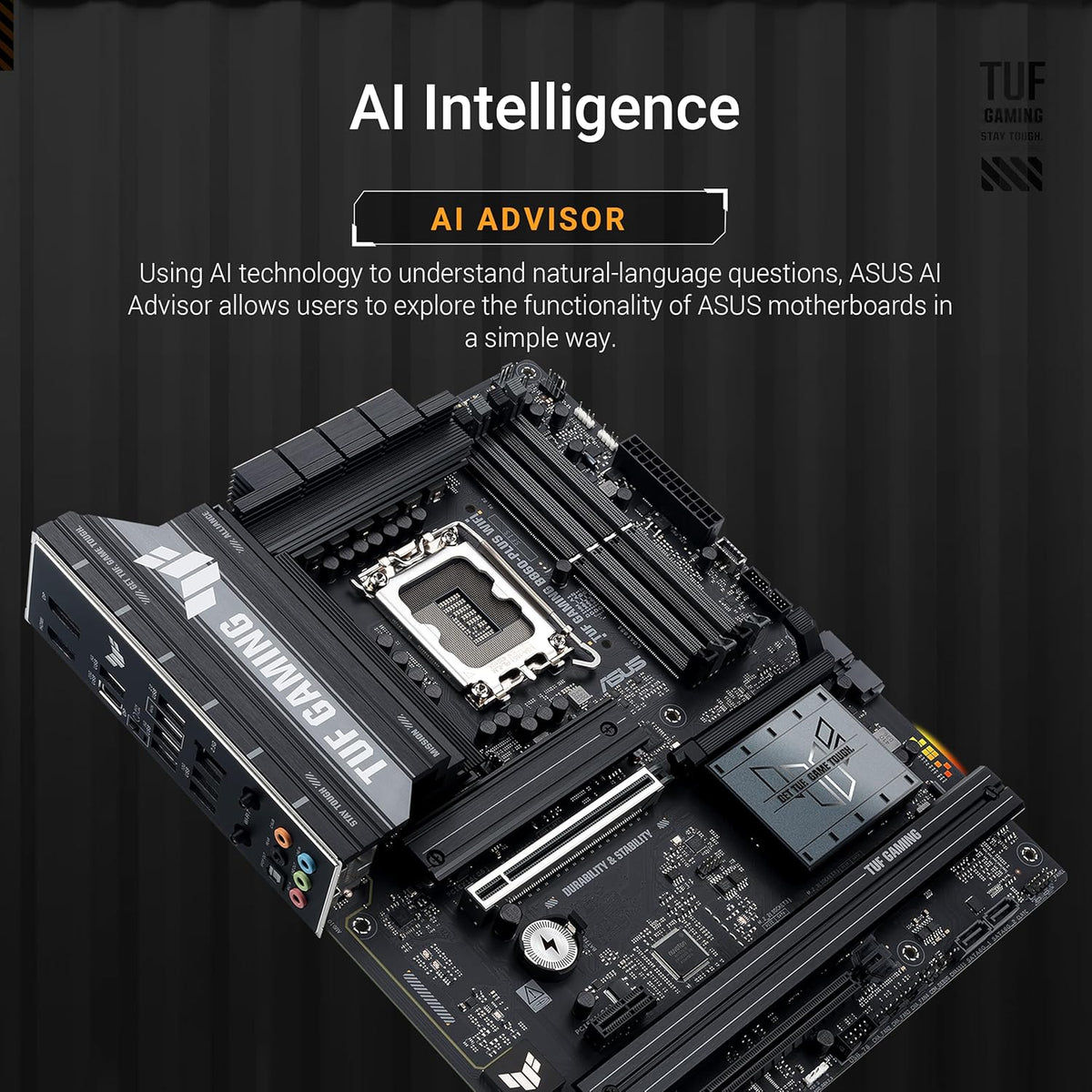 TUF Gaming B860-PLUS WiFi – Carte mère Gaming